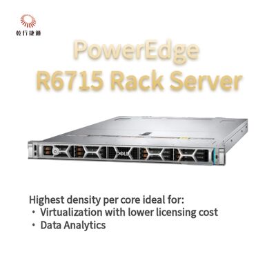 Dell PowerEdge R6715 Раковый сервер, пользовательский сервер хранения, двухсторонний сервер