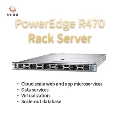 Сервер Dell PowerEdge R470 с 144 ядрами и 4 ТБ памяти DDR5 в форм-факторе 1U Rack