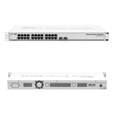 2 переключателя SwOS Datacom порта SFP+ привели 24 гаван переключателя в действие локальных сетей гигабита
