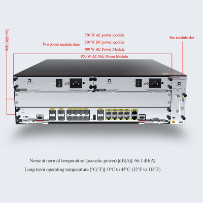 Маршрутизатор 2*SRU сети предприятий NetEngine AR6300 HUAWEI прорезает слот 4*SIC