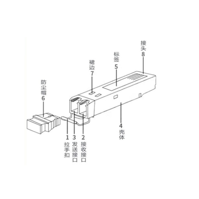 Huawei SFP-GE-LX-SM1310 Модуль оптического передатчика ESFP GE Single Mode 1310nm 10km LC