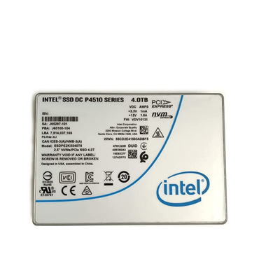 DC P4510 2,5 U.2 NVMe PCIe SSDPE2KX040T8 SSDPE2KX040T801 SSD Intel 4TB серверов