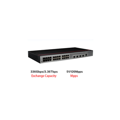 S5735S-L24T4S-QA2 Huawei Switch 24 порта Гигабитный Ethernet+4 порта Гигабитного Волоконно-оптического