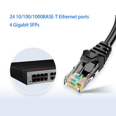 S5735S-L24T4S-QA2 Huawei Switch 24 порта Гигабитный Ethernet+4 порта Гигабитного Волоконно-оптического