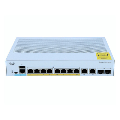 Коммутатор управления сетью Cisco C1000-8P-E-2G-L 8-порт гигабитный 2x 1G SFP и RJ-45 комбинированные подключения POE 67W