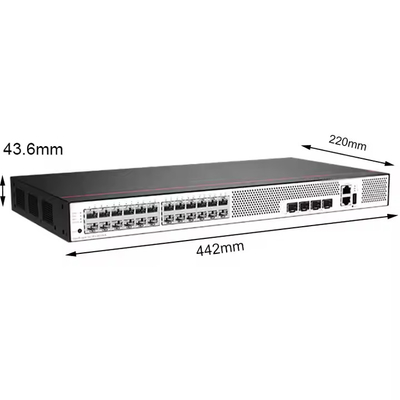 S5735S-L24T4X-A1 24 10/100/1000BASE-T Ethernet порты 4 10 Гигабитный SFP+ переключатель доступа к источнику питания