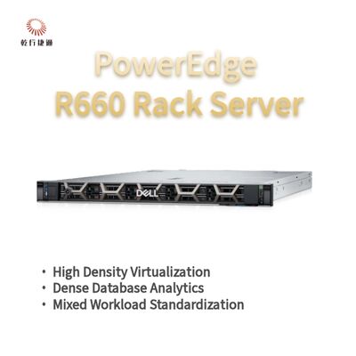 Сервер Dell PowerEdge R660 Rack, система хранения данных с флэш-памятью, сервер с процессором Xeon, сервер с пользовательским хранилищем