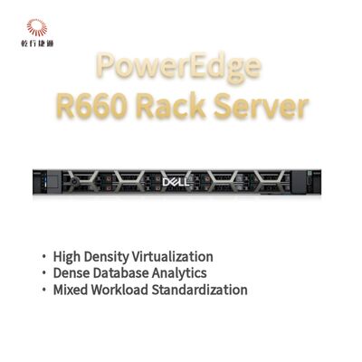 Сервер Dell PowerEdge R660 Rack, система хранения данных с флэш-памятью, сервер с процессором Xeon, сервер с пользовательским хранилищем