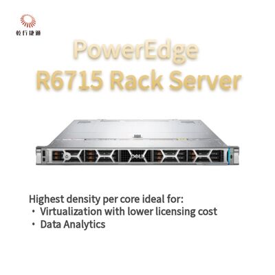Dell PowerEdge R6715 Раковый сервер, пользовательский сервер хранения, двухсторонний сервер