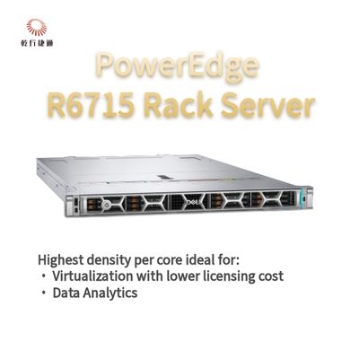 Dell PowerEdge R6715 Раковый сервер, пользовательский сервер хранения, двухсторонний сервер