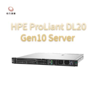 HPE ProLiant DL20 Gen10 Сервер компактный универсальный для предприятий розничной сети, сервер 2-го пути, сервер хранения данных