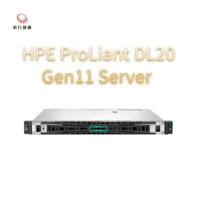 Сервер HPE ProLiant DL20 Gen11 в стойке, система хранения данных с флэш-памятью, сервер для монтажа в стойку 1U