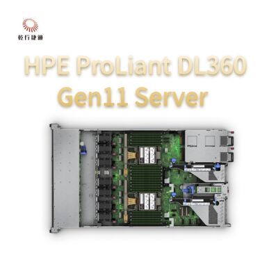 Сервер HPE ProLiant DL360 Gen11 с высокой плотностью, сервер с пользовательским хранилищем, 2-процессорный сервер