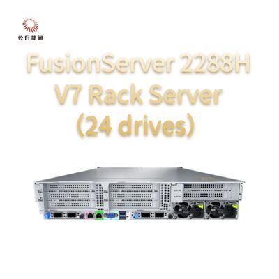 FusionServer 2288H V7 Rack Server ((24 диска) Устойчивая производительность, 8-ядерный процессор Intel, сервер для хранения данных