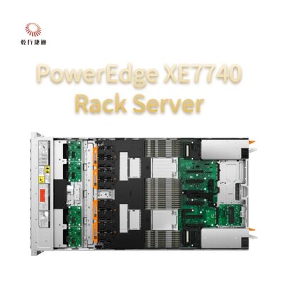 PowerEdge XE7740 Rack Server Гибкое ускорение ИИ PowerEdge XE7740 обеспечивает понимание ИИ предприятий с гибкой конфигурацией PCIe GPU с воздушным охлаждением для выводов и тонкой настройки модели