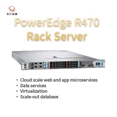 Сервер Dell PowerEdge R470 с 144 ядрами и 4 ТБ памяти DDR5 в форм-факторе 1U Rack