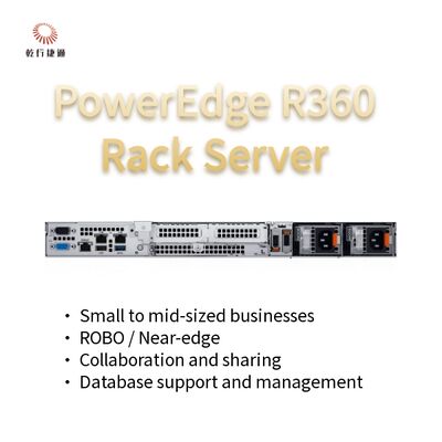 PowerEdge R360 1U Rack Server с серией Intel Xeon 6300, 128 ГБ памяти DDR5 и поддержкой GPU