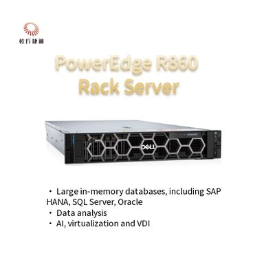Сервер PowerEdge R860 в стойке Процессор Intel Xeon Поставщики стоечных серверов 2U