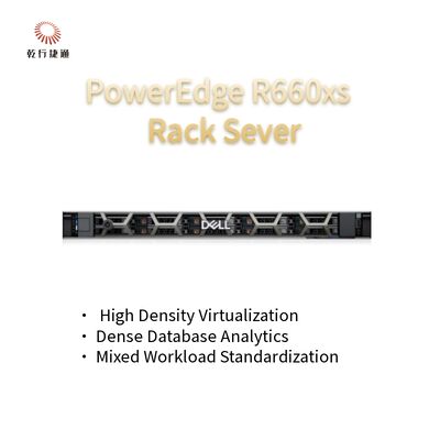 Поставщик серверов для малого бизнеса Dell PowerEdge R660xs 1U, сервер с двумя розетками