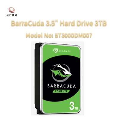 Seagate BarraCuda 3,5 дюймовый жесткий диск 3 ТБ Модель No: ST3000DM007