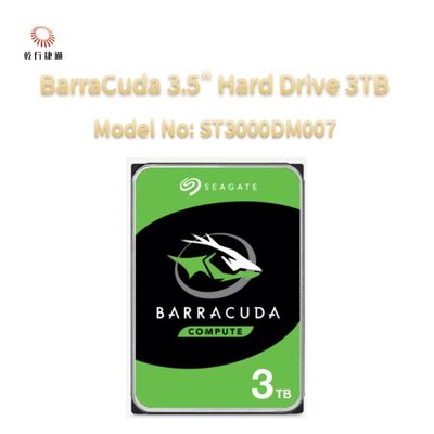 Seagate BarraCuda 3,5 дюймовый жесткий диск 3 ТБ Модель No: ST3000DM007