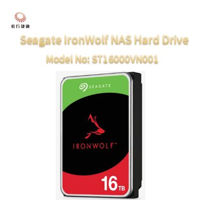 Жесткий диск Seagate IronWolf® для сетевых хранилищ (NAS) Модель №: ST16000VN001