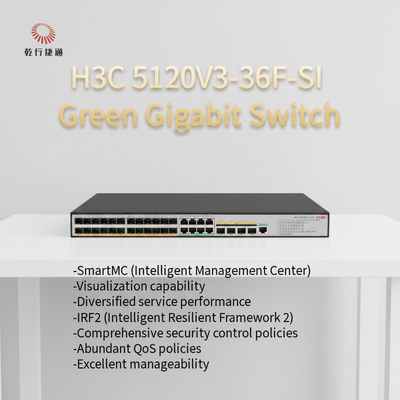 H3C S5120V3-SI Зеленый интеллектуальный гигабитный Ethernet-счетчик 5120V3-36F-SI