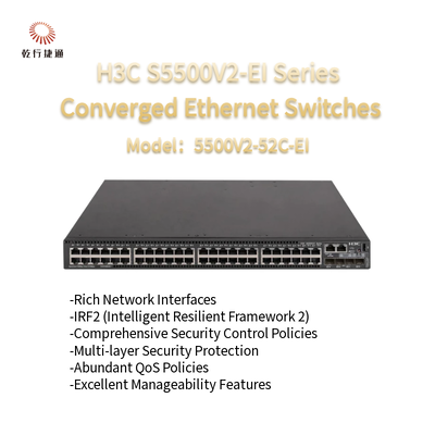 H3C S5500V2-EI Серия S5500V2-52C-EI Высокопроизводительные конвергированные коммутаторы Ethernet