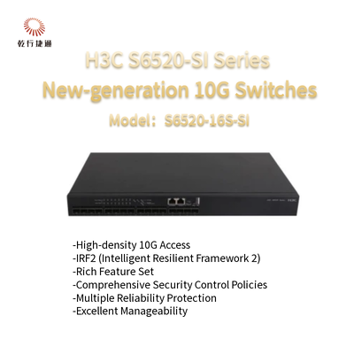 H3C S6520-SI Серия S6520-16S-SI Следующее поколение 10 гигабитных коммутаторов Ethernet