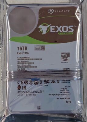 Seagate ST16000NM001G 16TB HDD SATA 3,5 дюймовые тусклые слоты