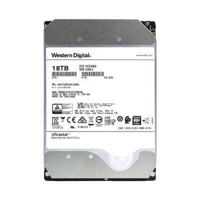 Western Digital  Ultrastar  DC HC580 Data Center HDD  Model：WUH722018CL5204