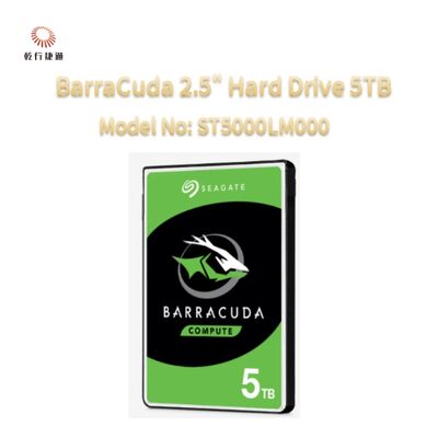 Seagate BarraCuda 2,5 дюймовый жесткий диск 5 ТБ Модель No: ST5000LM000